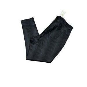 MYNT 1792 Coated Snake Print Skinny Jeans Black Size 14W